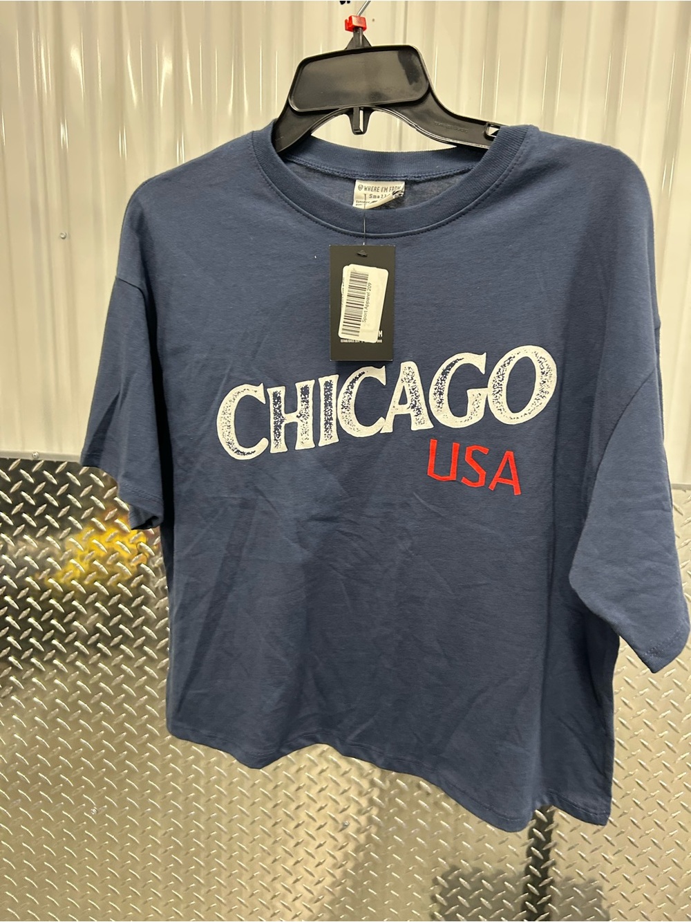 Chicago USA Navy Graphic Tee - Women's Top